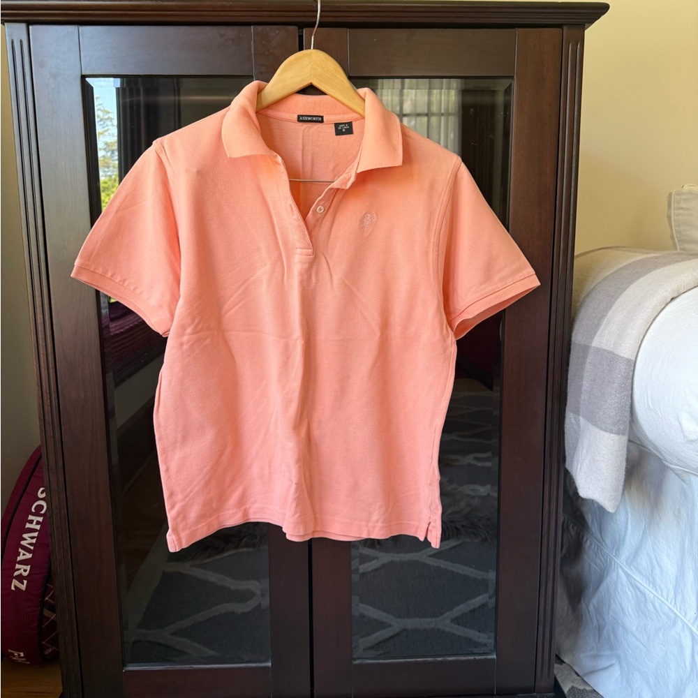 Ashworth Peach Short Sleeve Polo